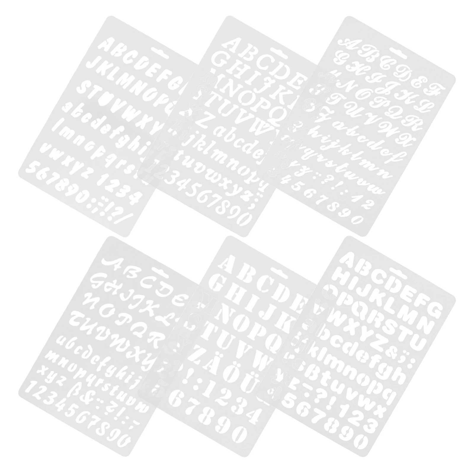 6pcs Alphabet Stencils For Letter Templates Creative Painting Mold Reusable Plastic Graffiti Tools Wall Craft Decorative
6pcs Alphabet Stencils For Letter Templates Creative Painting Mold Reusable Plastic Graffiti Tools Wall Craft Decorative