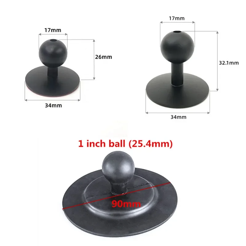 13mm 15mm 17mm 25mm Ball Head Mount Car Dashboard Suction Cup Round Plate for GPS Camera Smartphones Accessories
13mm 15mm 17mm 25mm Ball Head Mount Car Dashboard Suction Cup Round Plate for GPS Camera Smartphones Accessories