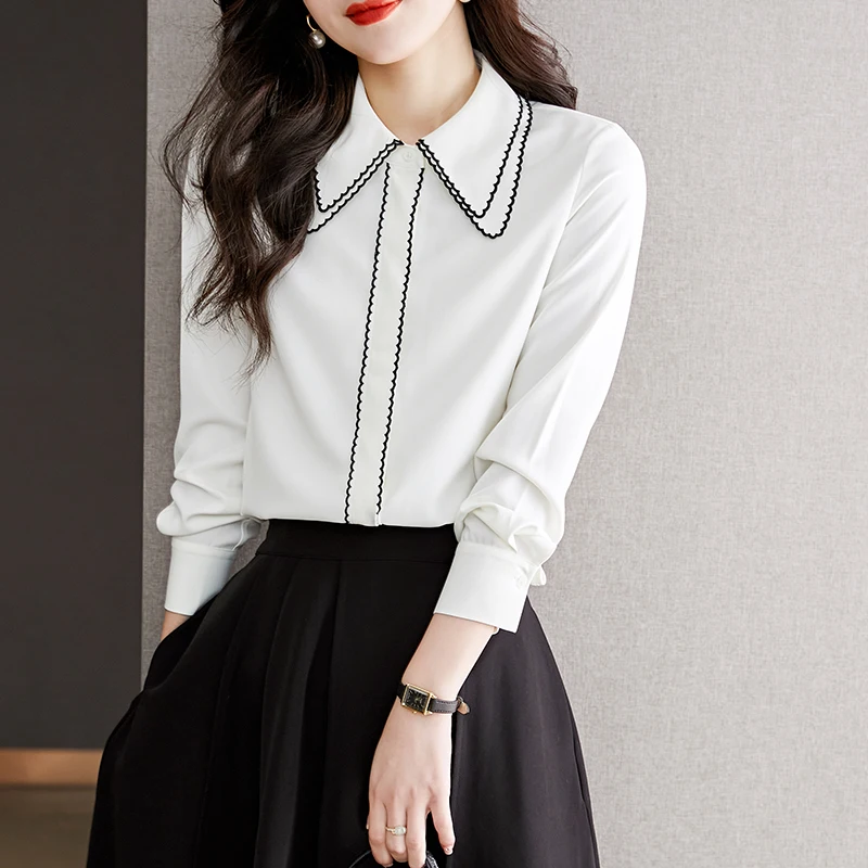 New elegant ladies shirts Fashion women blouses New chic Spring autumn causal Long sleeve blouses mujer blusas
New elegant ladies shirts Fashion women blouses New chic Spring autumn causal Long sleeve blouses mujer blusas