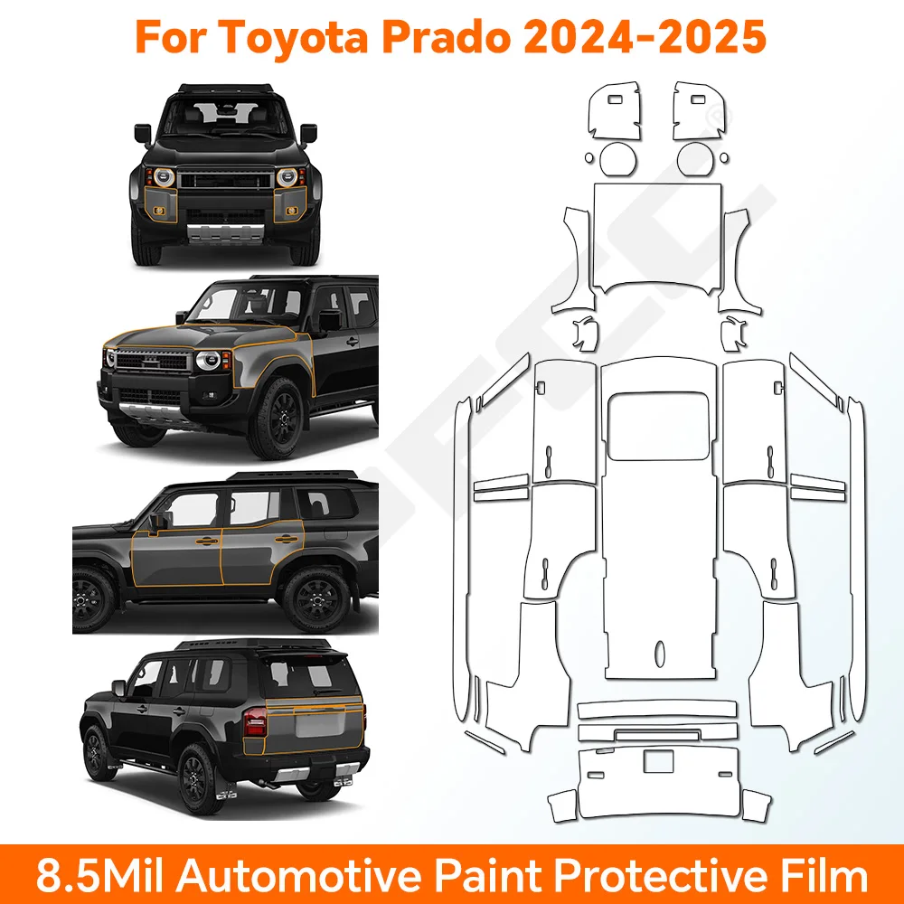 For Toyota Land Cruiser 250 Prado 2024 2025 Invisible Car Wrap TPU Film Protective Layer Car Modification Accessories
For Toyota Land Cruiser 250 Prado 2024 2025 Invisible Car Wrap TPU Film Protective Layer Car Modification Accessories