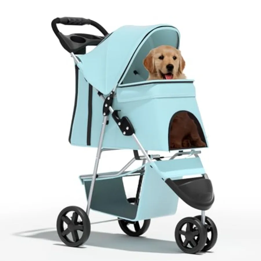Pet stroller for small dogs up to 10 lbs and medium dogs up to 30 lbs, cat stroller for 2 cats, 3-wheel foldable jogger with st
Pet stroller for small dogs up to 10 lbs and medium dogs up to 30 lbs, cat stroller for 2 cats, 3-wheel foldable jogger with st