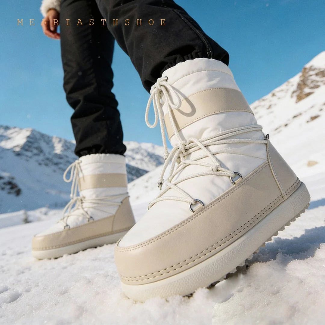 Women Mini ankle Boots Winter Outdoor Fur Lined Snow Boots Fashion Thick Sole Fluffy Wool Boots Women Genuine Fuzzy ski Boots
Women Mini ankle Boots Winter Outdoor Fur Lined Snow Boots Fashion Thick Sole Fluffy Wool Boots Women Genuine Fuzzy ski Boots