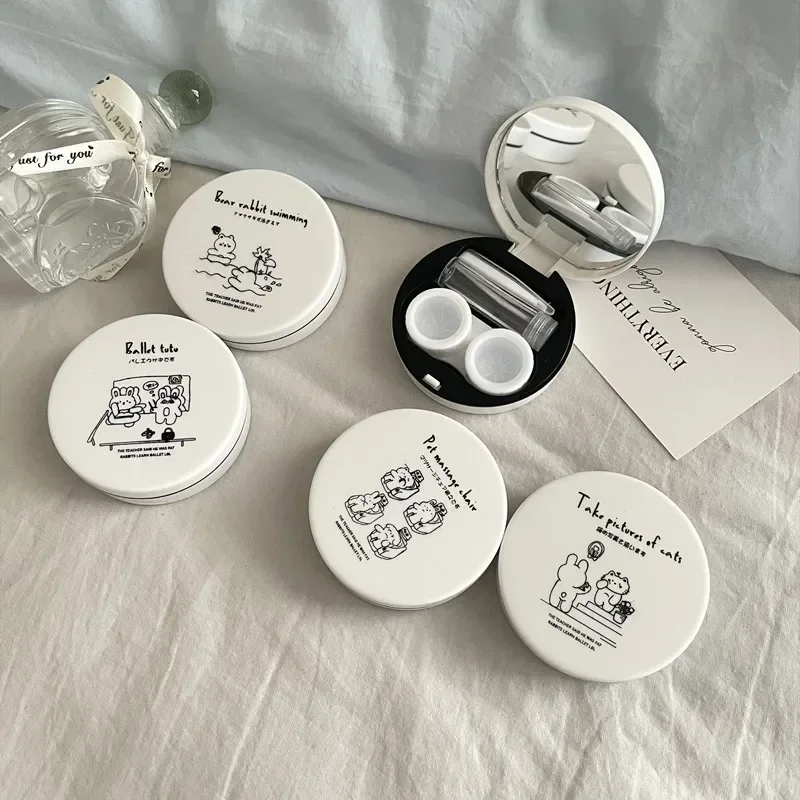 1Pc White Round Contact Lens Case with Built-in Mirror Lenses Holder Tweezer Solution Bottle Contact Applicator Lenses Box Kit
1Pc White Round Contact Lens Case with Built-in Mirror Lenses Holder Tweezer Solution Bottle Contact Applicator Lenses Box Kit
