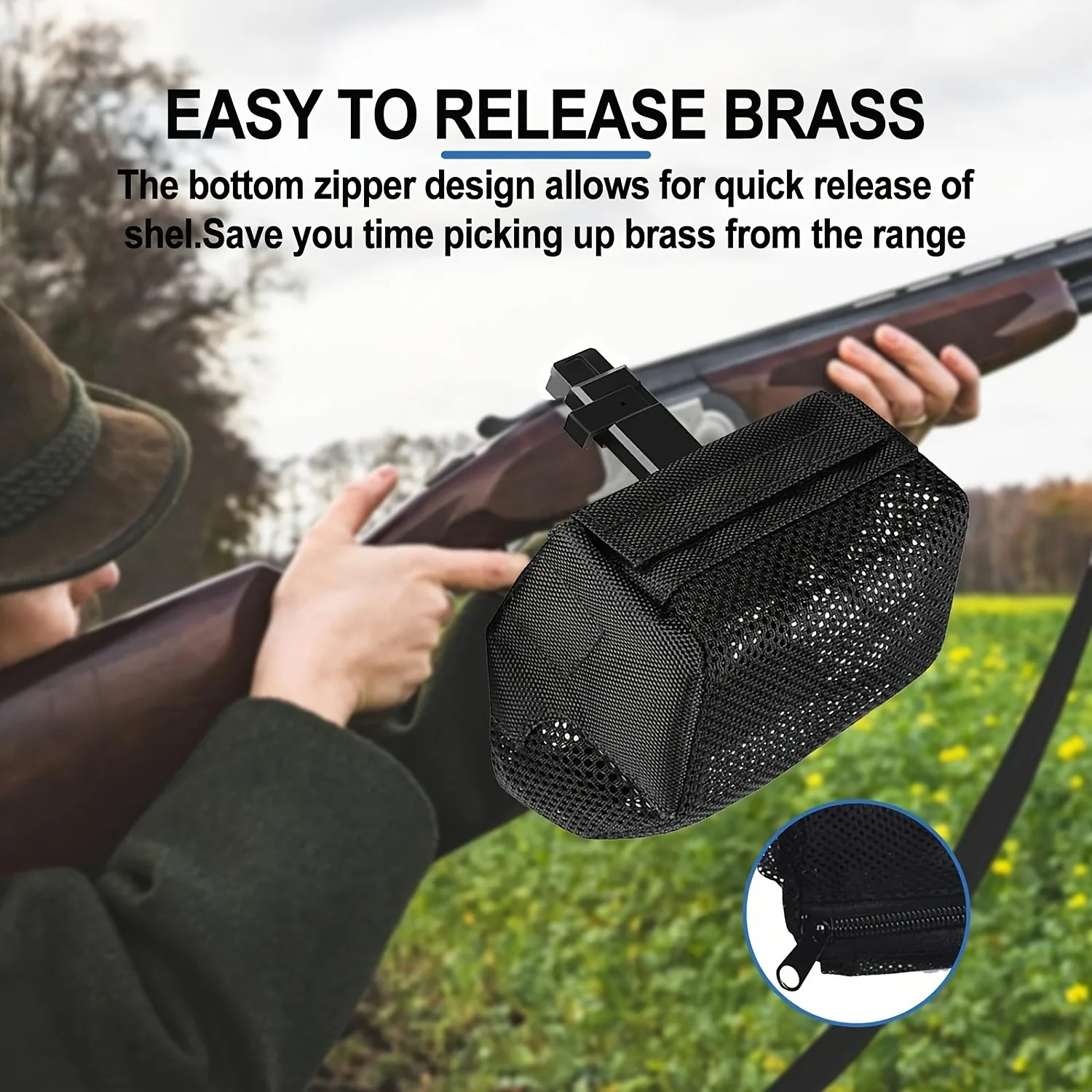 Quick Release Heat Shield Cartridge Catcher- Insulated Padded Mesh & Detachable Brass Collector
Quick Release Heat Shield Cartridge Catcher- Insulated Padded Mesh & Detachable Brass Collector