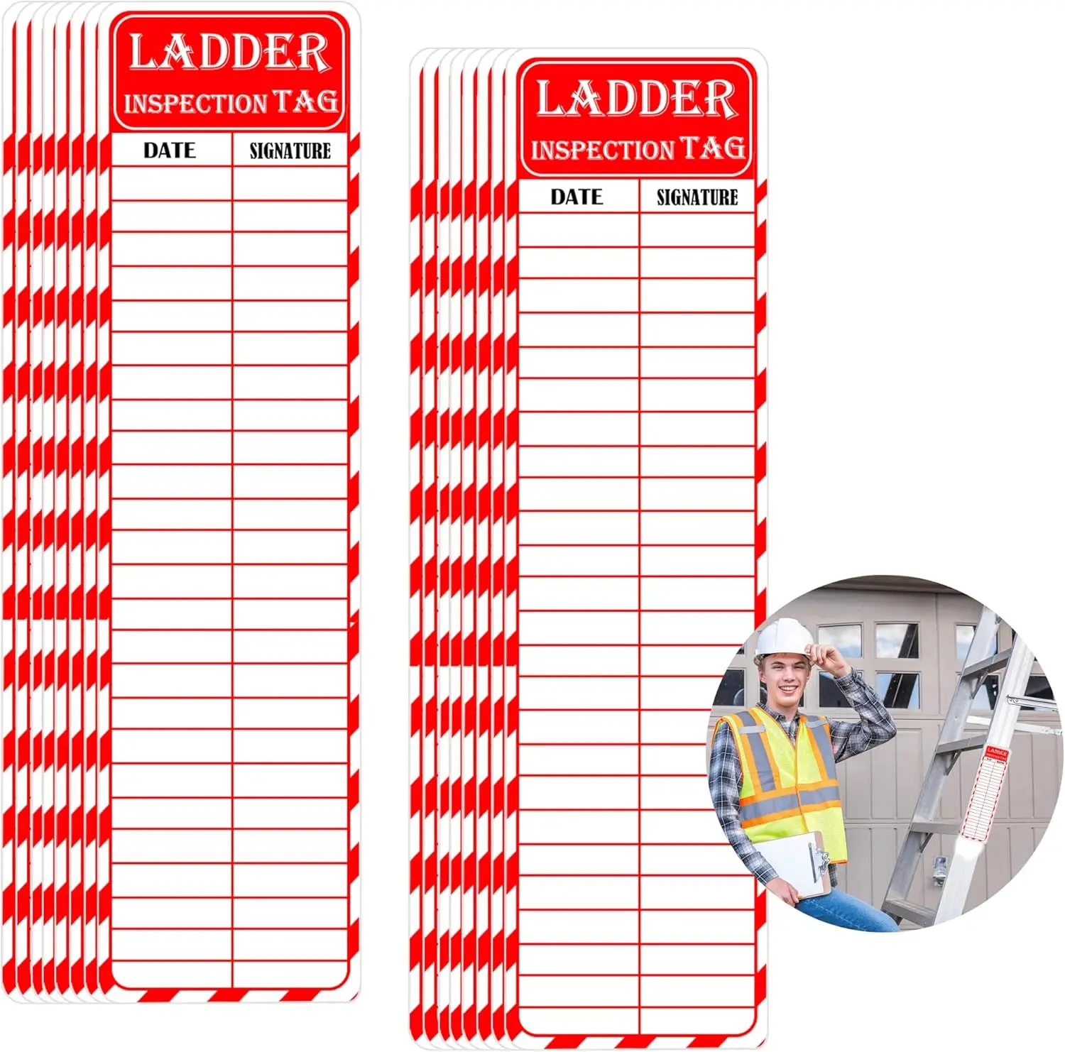 Наклейки для осмотра лестниц, 120 шт., самоклеящиеся этикетки для обслуживания безопасности, бирки для проверки безопасности, наклейки, красные сейфы
Наклейки для осмотра лестниц, 120 шт., самоклеящиеся этикетки для обслуживания безопасности, бирки для проверки безопасности, наклейки, красные сейфы