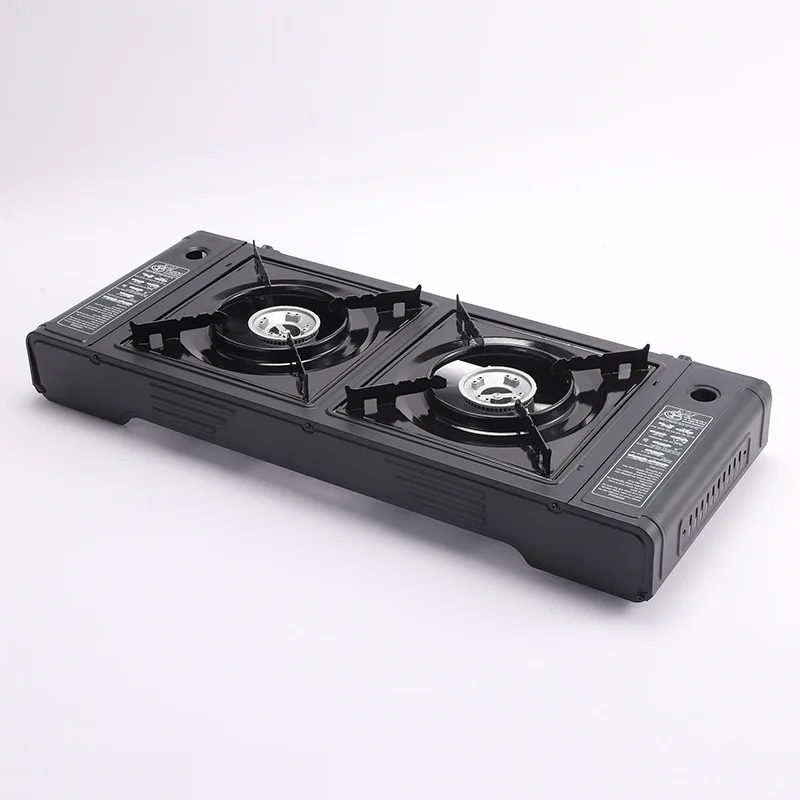 Cassette stove double head gas stove, double eyes stainless steel outdoor portable gas stove camping cooker
Cassette stove double head gas stove, double eyes stainless steel outdoor portable gas stove camping cooker