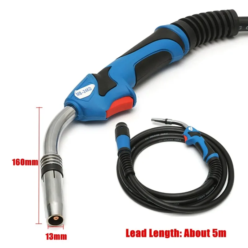 24KD MIG Welding Gun-Torch With 5 Meter Length Lead Electric Welder Torch Stinger Part for CO2
24KD MIG Welding Gun-Torch With 5 Meter Length Lead Electric Welder Torch Stinger Part for CO2