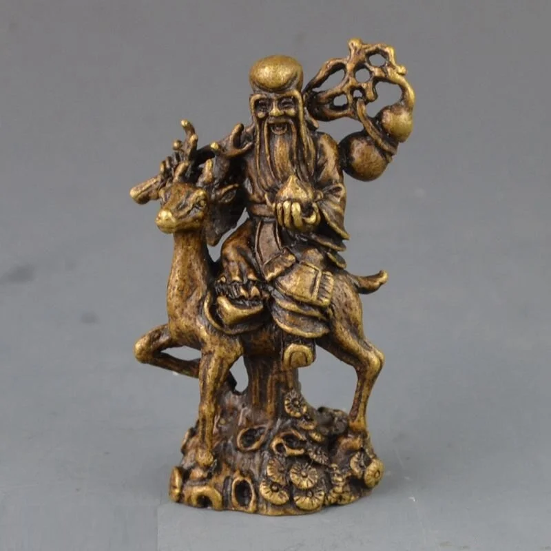 Creative antique copper carving deer riding longevity star statue decoration desktop tea pet home ornament handicrafts
Creative antique copper carving deer riding longevity star statue decoration desktop tea pet home ornament handicrafts