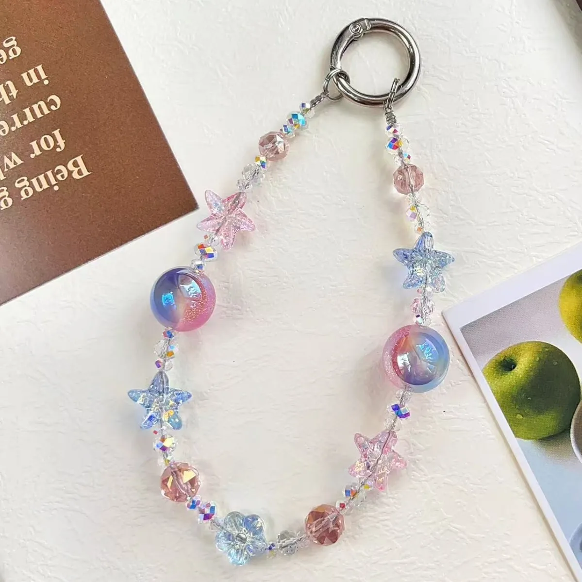 Summer Starfish Crystal Phone Charm Photochromic Beaded Lanyard Luxury Y2K Wrist Strap Anti-lost Keychain Bag Pendant for Women
Summer Starfish Crystal Phone Charm Photochromic Beaded Lanyard Luxury Y2K Wrist Strap Anti-lost Keychain Bag Pendant for Women