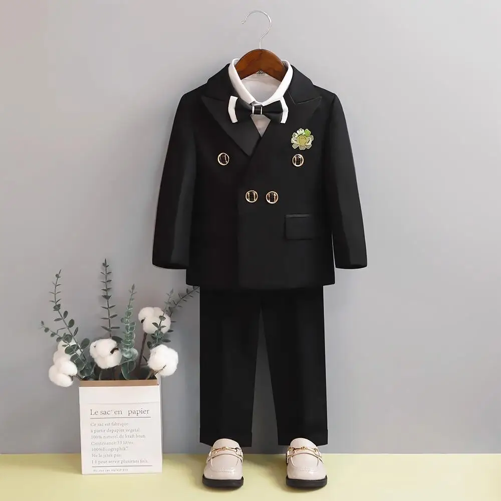 Boys Suits 2 Piece Slim Double Breasted Peak Lapel Formal Kids Tuxedo Chic Casual Wedding Party Homecoming Sets for Children
Boys Suits 2 Piece Slim Double Breasted Peak Lapel Formal Kids Tuxedo Chic Casual Wedding Party Homecoming Sets for Children