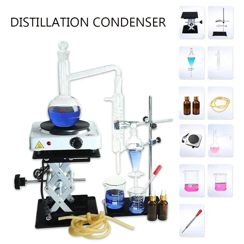 Essential Oil Extraction Separator Device Distillation Condenser Distilled Water Purification Extraction Full Set
Essential Oil Extraction Separator Device Distillation Condenser Distilled Water Purification Extraction Full Set