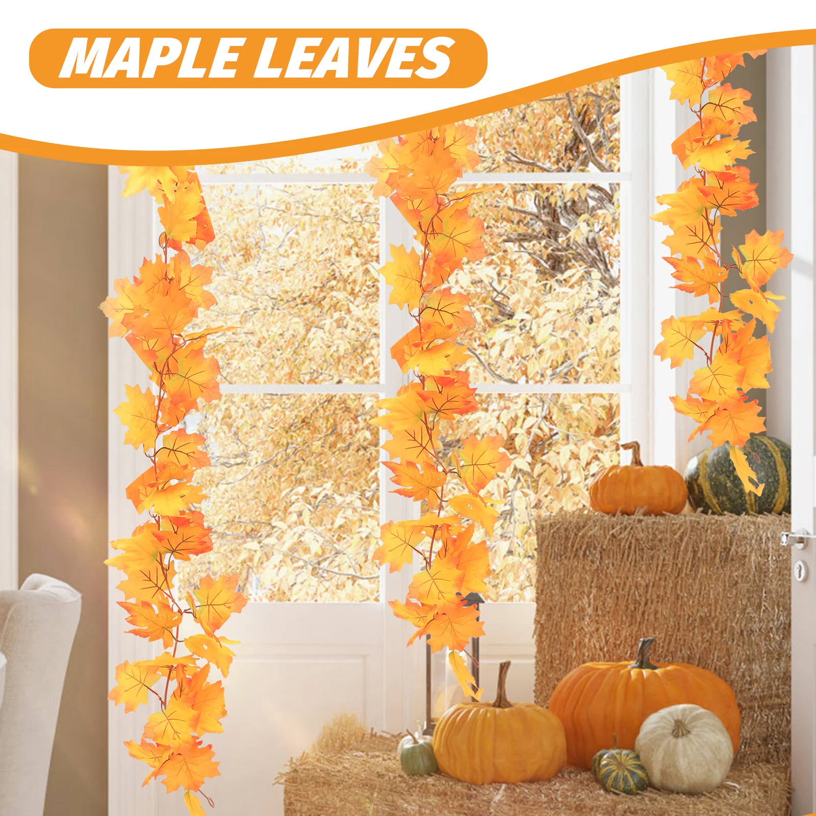 Artificial Maple Leaf Vine Decor Fall Leaves Garland Autumn Hanging Vine Thanksgiving Party Supplies Fake Foliage Indoor
Artificial Maple Leaf Vine Decor Fall Leaves Garland Autumn Hanging Vine Thanksgiving Party Supplies Fake Foliage Indoor