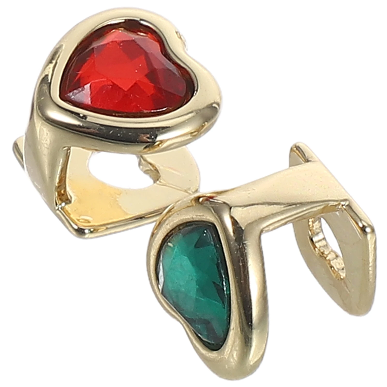 2pcs Hip Hop Gold Teeth Jewelry Heart Shaped Red Green Acrylic Rhinestones Fake Tooth Cap Grills Halloween Accessories Men Women
2pcs Hip Hop Gold Teeth Jewelry Heart Shaped Red Green Acrylic Rhinestones Fake Tooth Cap Grills Halloween Accessories Men Women