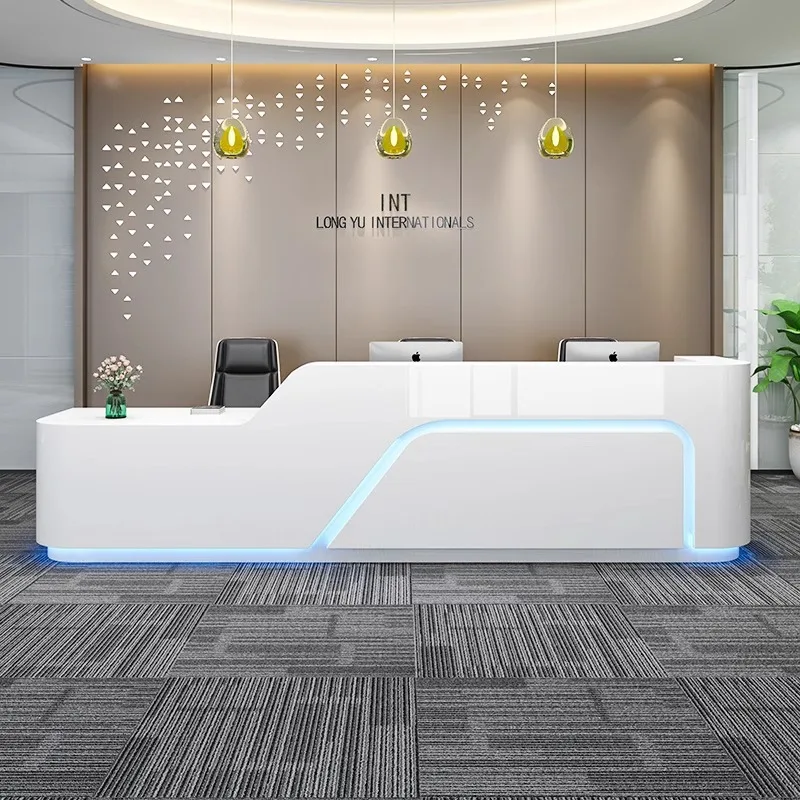 Simple And Modern Paint Front Desk Reception Desk Company Office Reception Desk Beauty Salon Bar Welcome Cashier Table
Simple And Modern Paint Front Desk Reception Desk Company Office Reception Desk Beauty Salon Bar Welcome Cashier Table