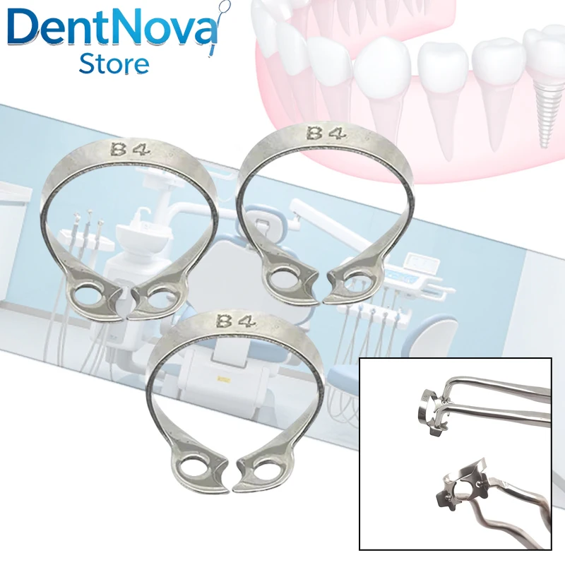 B1-B6 Dental Dam Clamps Stainless Steel Winged Retainer Holder Rubber Sheet Oral Tool
B1-B6 Dental Dam Clamps Stainless Steel Winged Retainer Holder Rubber Sheet Oral Tool