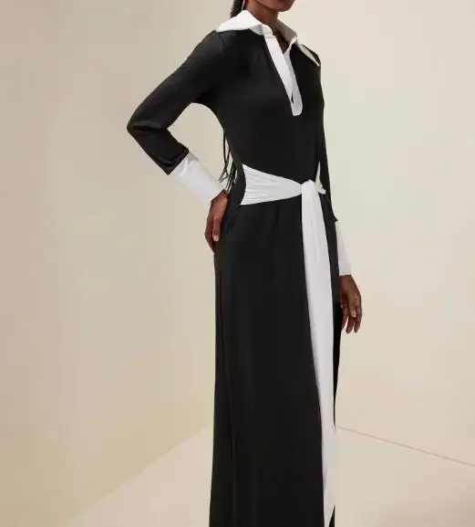 Autumn New Women's Split Cross Tie Waist Long Dress Temperament Commuting Fashion Style 2026 Female Simple Elegant Slim Dresses
Autumn New Women's Split Cross Tie Waist Long Dress Temperament Commuting Fashion Style 2026 Female Simple Elegant Slim Dresses