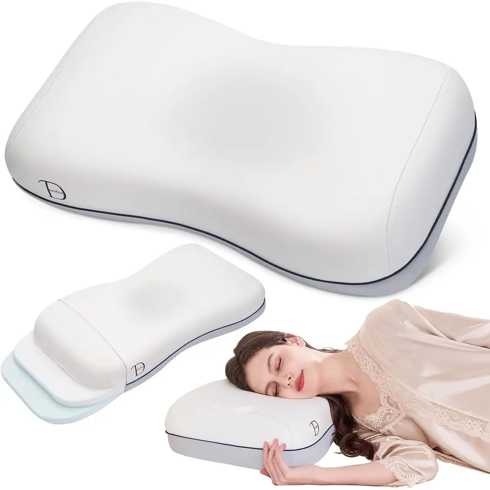 Adjustable Memory Foam Cervical and Shoulder Support Pillow for Side, Back, and Combination Sleepers
Adjustable Memory Foam Cervical and Shoulder Support Pillow for Side, Back, and Combination Sleepers