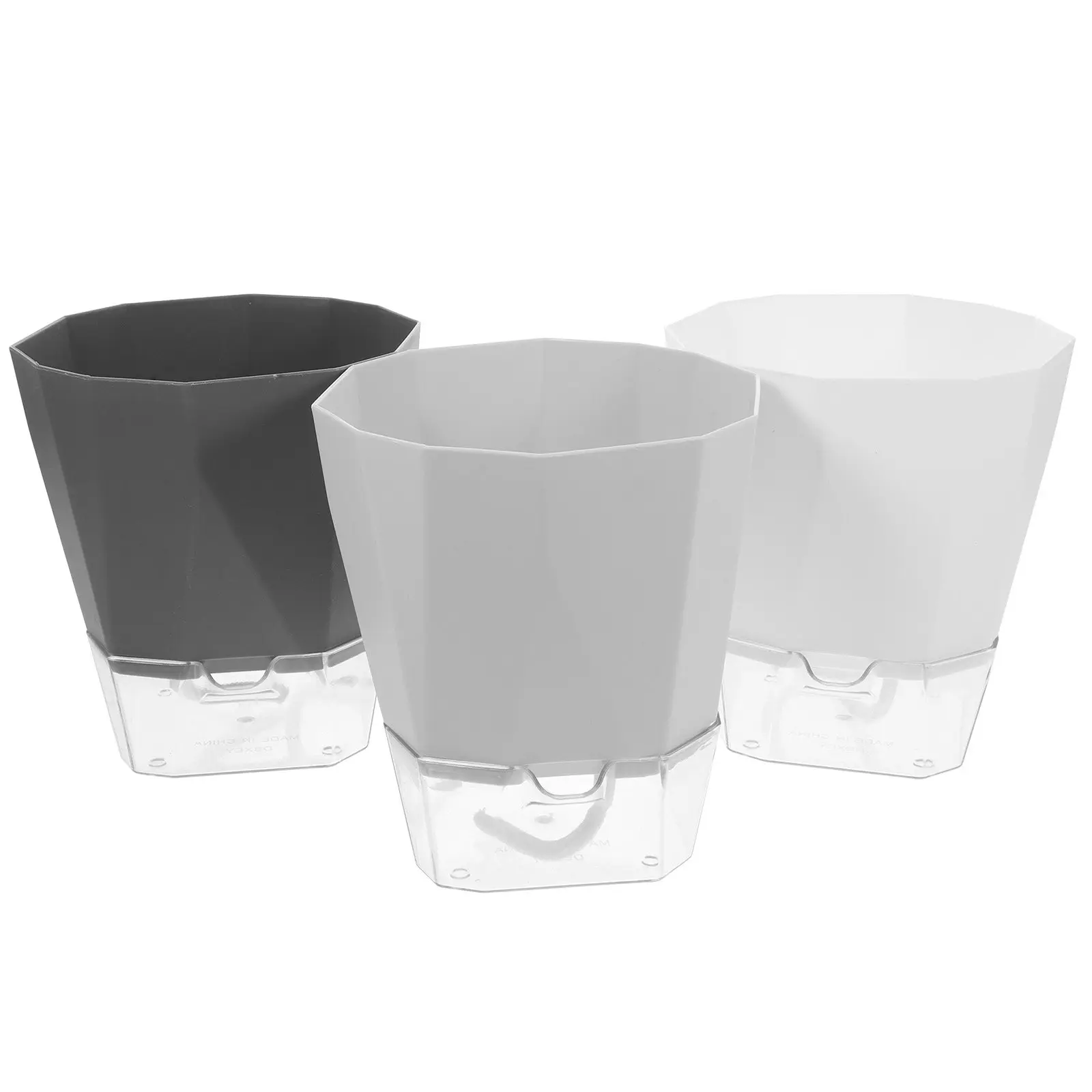 Набор из 3 самополивающихся цветочных горшков с автоматическим поливом, съемный двухслойный дизайн для комнатных и уличных растений, пластик
Набор из 3 самополивающихся цветочных горшков с автоматическим поливом, съемный двухслойный дизайн для комнатных и уличных растений, пластик