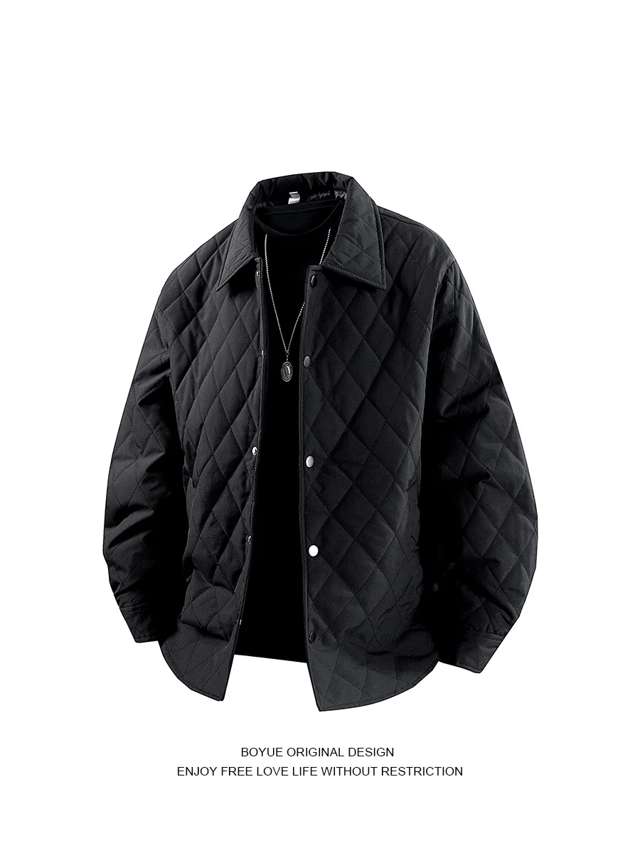 Мужская хлопковая куртка Boyue с ромбовидным узором, легкая, уличная, оверсайз, с воротником, осенне-зимняя верхняя одежда для подростков
Мужская хлопковая куртка Boyue с ромбовидным узором, легкая, уличная, оверсайз, с воротником, осенне-зимняя верхняя одежда для подростков