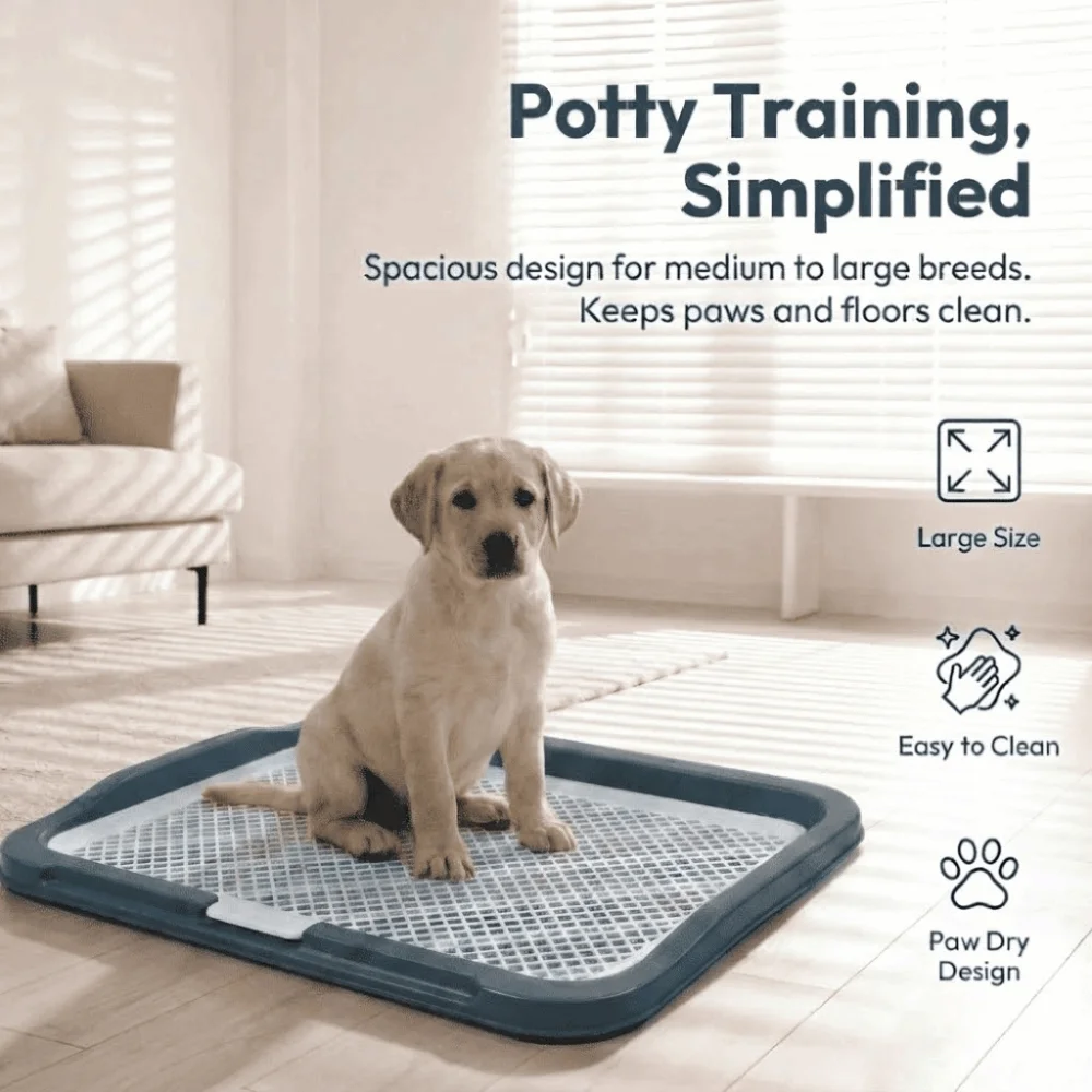 Easy Clean Puppy Potty Training Tray Detachable Mesh Dog Potty Training Toilet Leak Proof Reusable Dog Toilet Tray
Easy Clean Puppy Potty Training Tray Detachable Mesh Dog Potty Training Toilet Leak Proof Reusable Dog Toilet Tray