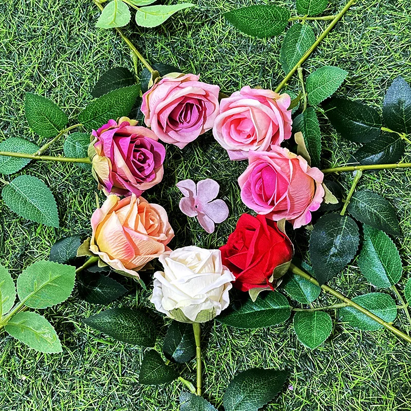 5pcs High-quality Artificial Single Branch Pearl Rose Flower Wedding Room Decoration Accessories Photographic Props Silk Flowers
5pcs High-quality Artificial Single Branch Pearl Rose Flower Wedding Room Decoration Accessories Photographic Props Silk Flowers