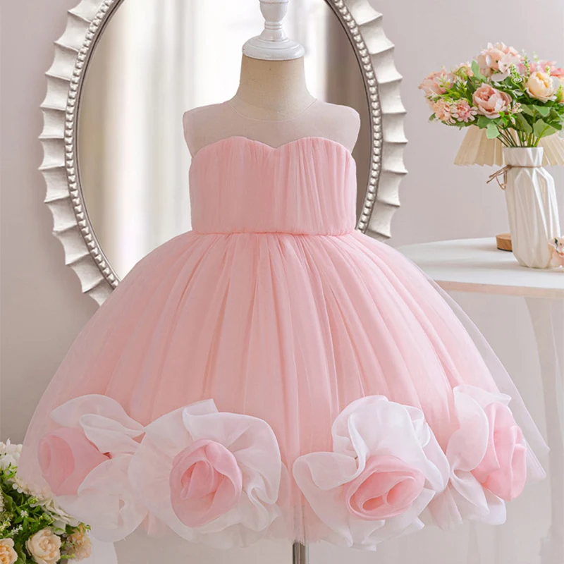 Girls Party Dresses Flower Girl Wedding Dress Toddler Baby Girl Dress For 1st Birthday Puffy Princess Dress Children's Clothing
Girls Party Dresses Flower Girl Wedding Dress Toddler Baby Girl Dress For 1st Birthday Puffy Princess Dress Children's Clothing