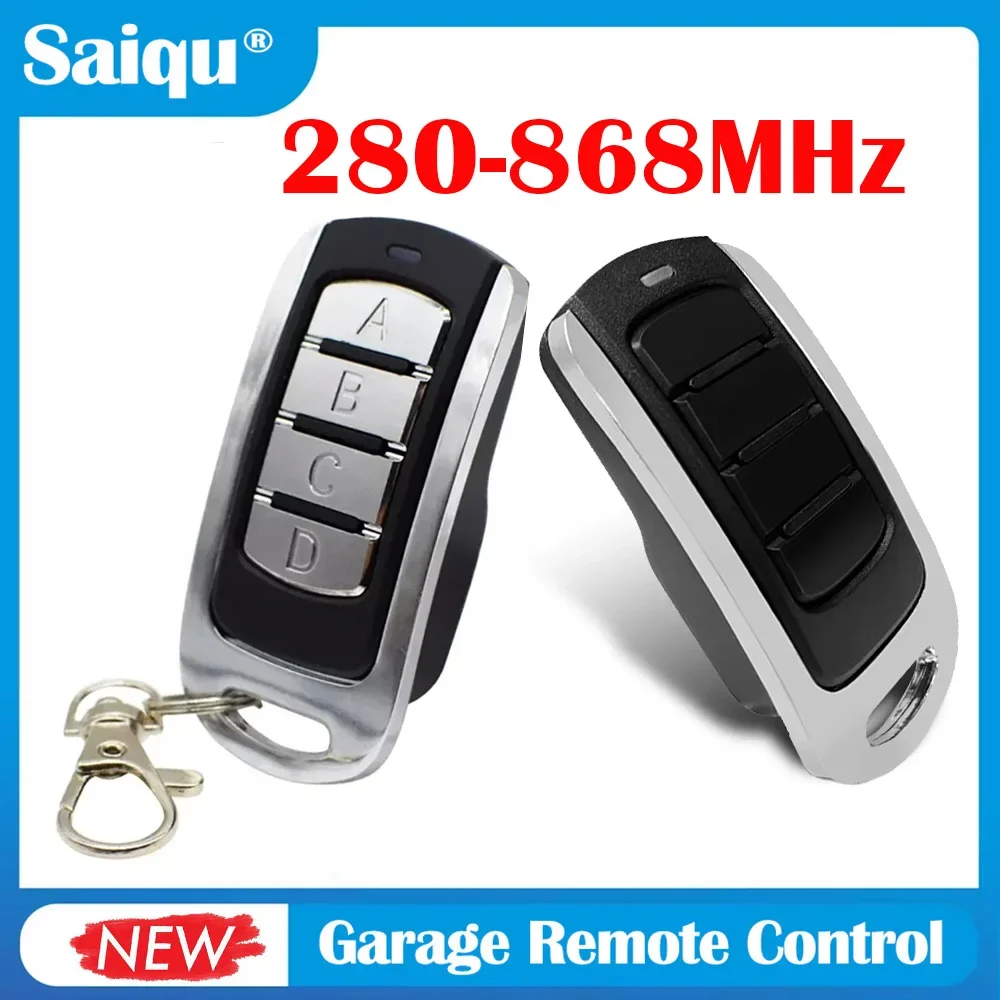 Универсальный пульт дистанционного управления, многочастотный пульт дистанционного управления для гаражных ворот, 280–868 МГц, подвижный код, пульт дистанционного управления для гаражных ворот
Универсальный пульт дистанционного управления, многочастотный пульт дистанционного управления для гаражных ворот, 280–868 МГц, подвижный код, пульт дистанционного управления для гаражных ворот