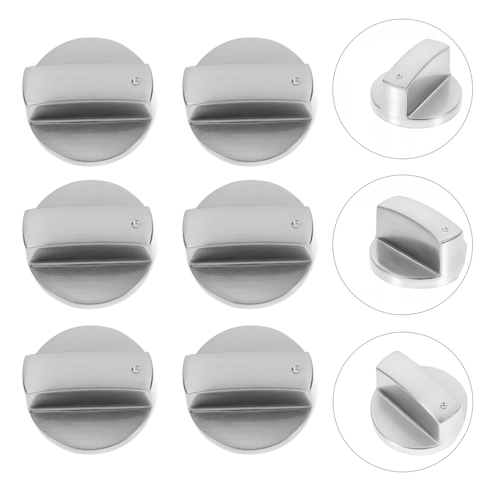 6 pcs Stove Control Knobs Liquefied Gas Cooker Stainless Steel Metal Burner Replacement Parts Easy Install Durable Construction
6 pcs Stove Control Knobs Liquefied Gas Cooker Stainless Steel Metal Burner Replacement Parts Easy Install Durable Construction