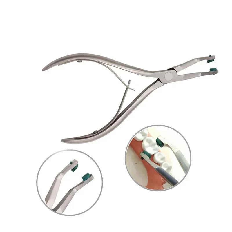 Dentistry Tools Dental Crown Plier Remover with Green Rubber Tipped Stainless Steel Surgical Forceps Durable
Dentistry Tools Dental Crown Plier Remover with Green Rubber Tipped Stainless Steel Surgical Forceps Durable