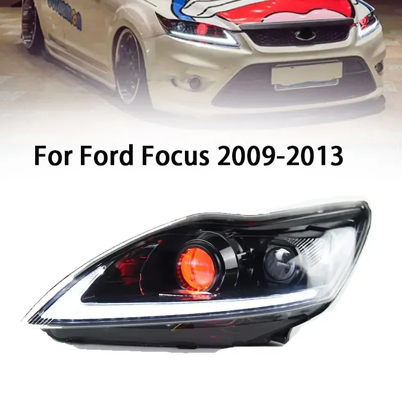 Автомобильные фары для Ford Focus 2009-2013, классические светодиодные фары DRL, светодиодный проектор, автомобильные аксессуары
Автомобильные фары для Ford Focus 2009-2013, классические светодиодные фары DRL, светодиодный проектор, автомобильные аксессуары