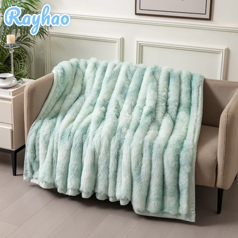 Plush Thick Flannel Blanket Autumn Soft Warm Sofa Cover Winter Single Style Tie-dye Design Throw Blanket for Bed Couch Office 
Plush Thick Flannel Blanket Autumn Soft Warm Sofa Cover Winter Single Style Tie-dye Design Throw Blanket for Bed Couch Office
