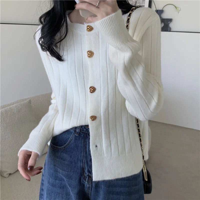 Autumn Winter Cashmere Cardigan Coat Women Korean Loose Knit Sweater Female Red White Single Breasted Simple Knitwear
Autumn Winter Cashmere Cardigan Coat Women Korean Loose Knit Sweater Female Red White Single Breasted Simple Knitwear