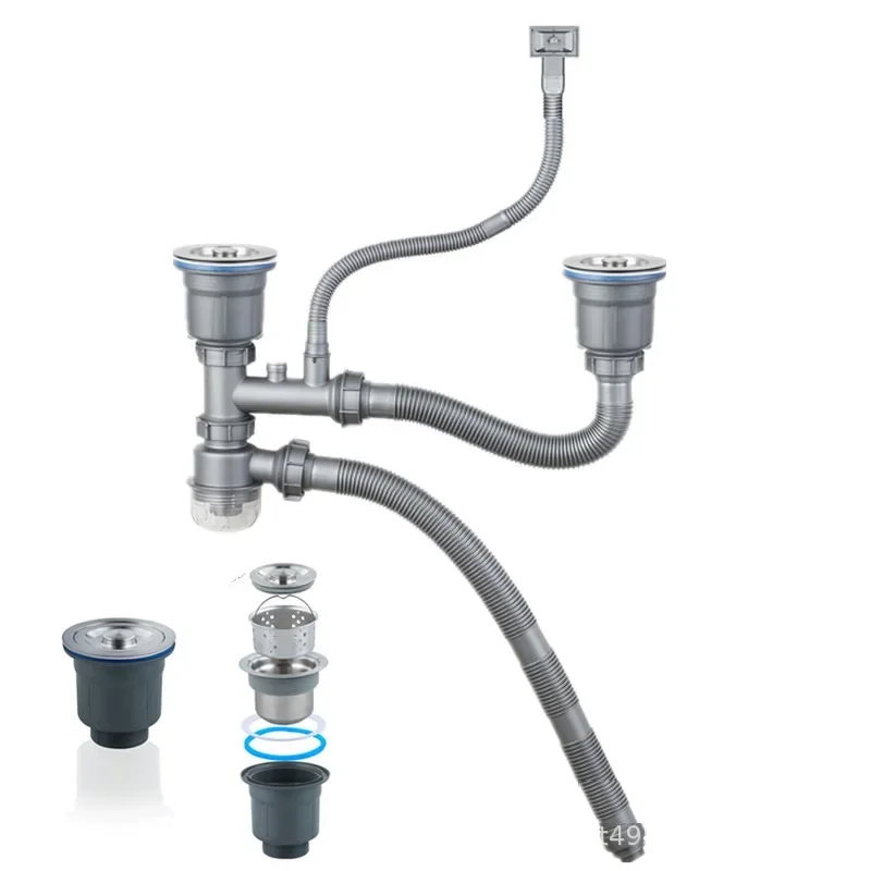 Kitchen Vegetable Washing Basin Double Trough Sink 110mm 140mm Downcomer Drainer Deodorant Fittings Drain Pipe for Kitchen
Kitchen Vegetable Washing Basin Double Trough Sink 110mm 140mm Downcomer Drainer Deodorant Fittings Drain Pipe for Kitchen