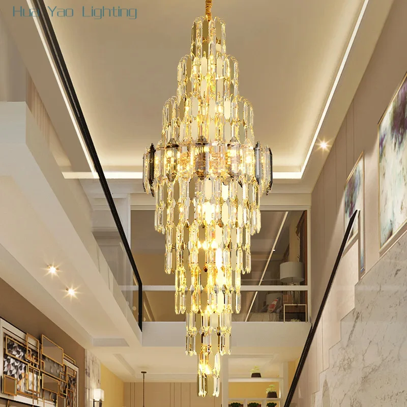 Duplex Chandelier 2025 New Light Luxury Creative Modern Crystal Hall Lamps Lighting Villa Overhead High Living Room Chandelier
Duplex Chandelier 2025 New Light Luxury Creative Modern Crystal Hall Lamps Lighting Villa Overhead High Living Room Chandelier
