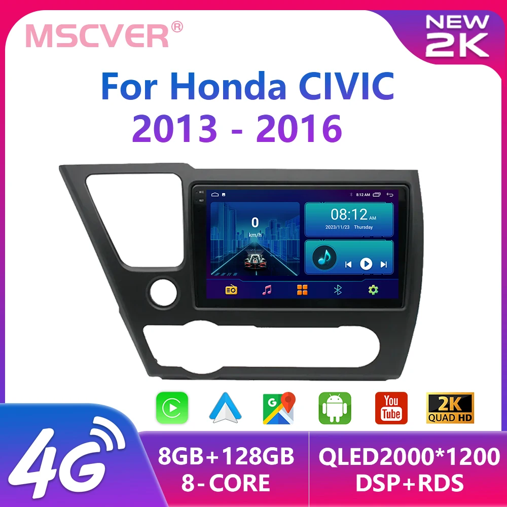 Android 14 For Honda CIVIC 2013-2016 Car Radio Multimedia Video Player Auto 4G GPS Navigation Wireless Carplay 2 Din Head Unit
Android 14 For Honda CIVIC 2013-2016 Car Radio Multimedia Video Player Auto 4G GPS Navigation Wireless Carplay 2 Din Head Unit