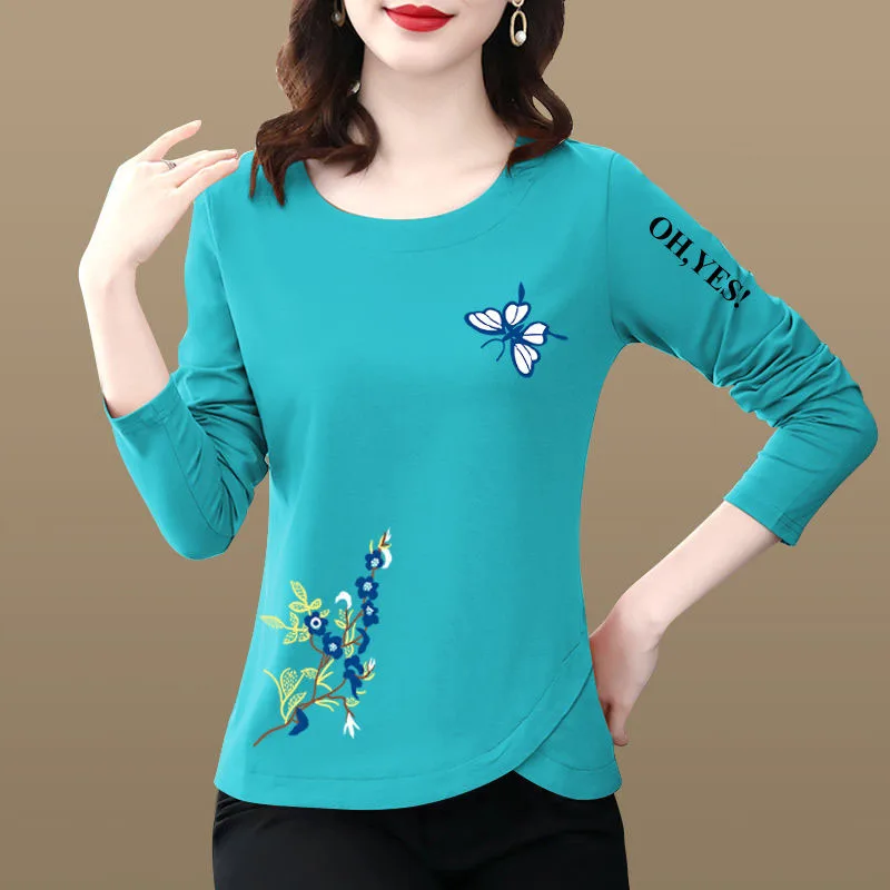 Fashion Printed O-Neck Irregular Casual T-Shirt Women's Clothing 2023 Autumn Winter New All-match Pullovers Letter Tee Shirt
Fashion Printed O-Neck Irregular Casual T-Shirt Women's Clothing 2023 Autumn Winter New All-match Pullovers Letter Tee Shirt