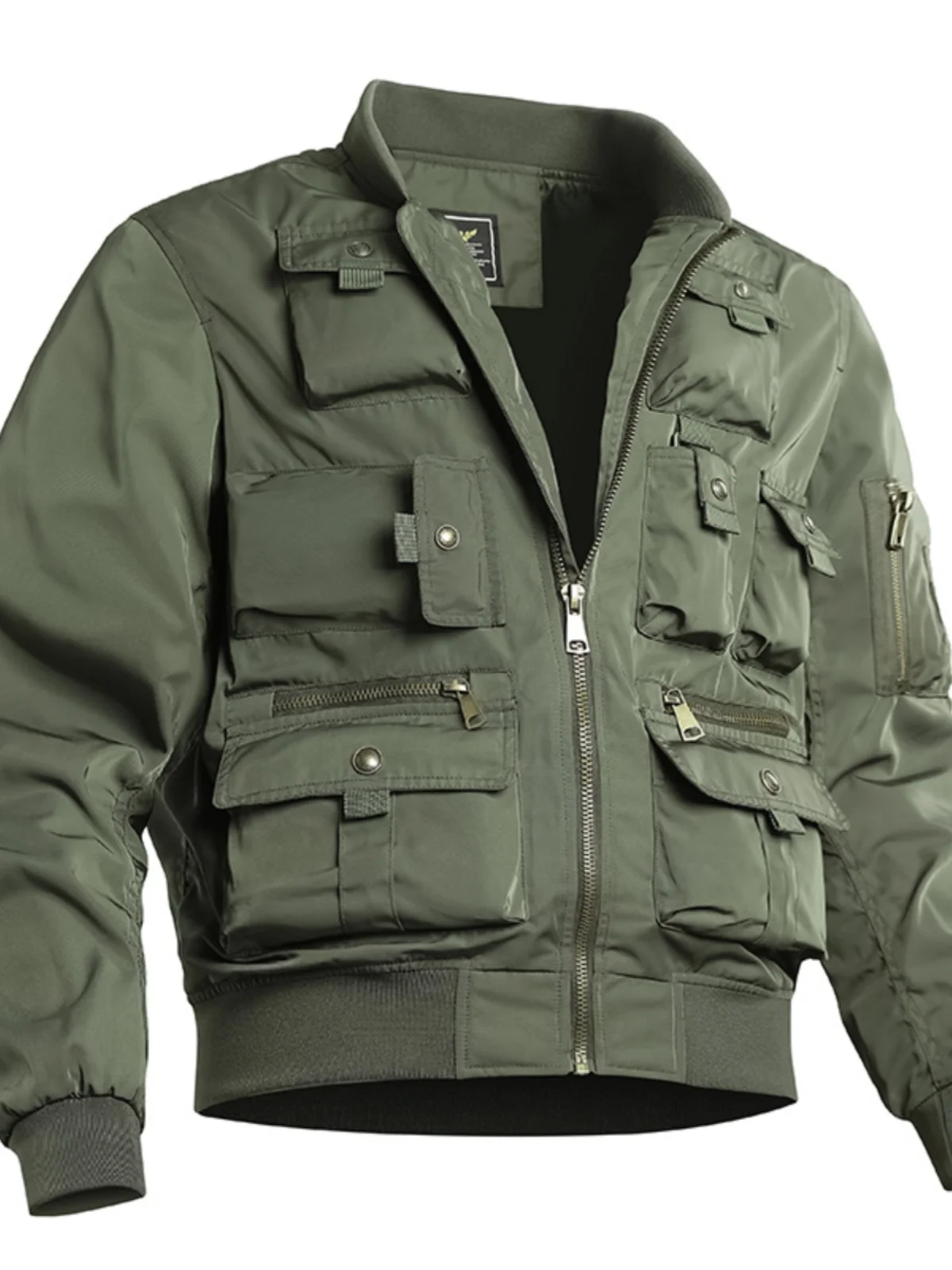 American Retro Baseball Jaet for Men Tee-Proof Workwear Jaet Loose Fit Long Sve ort Sle Outerwear Coat
American Retro Baseball Jaet for Men Tee-Proof Workwear Jaet Loose Fit Long Sve ort Sle Outerwear Coat