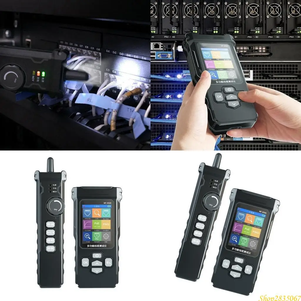 Networks Cable Tester Trackers Multifunction Cable Toner NCV Continuity Test 831F
Networks Cable Tester Trackers Multifunction Cable Toner NCV Continuity Test 831F