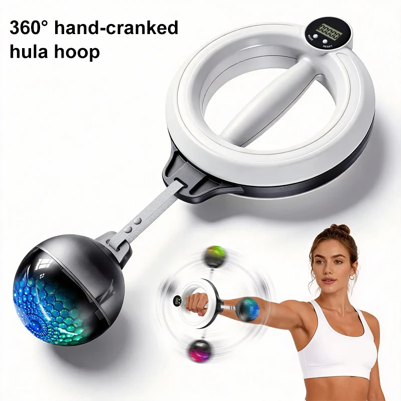 360° Smart Hand-Cranked Hula Hoop, Three Modes, Led Display, Arm Shaping Device, Side Breast Lifting, Fat Burning Shaping Device
360° Smart Hand-Cranked Hula Hoop, Three Modes, Led Display, Arm Shaping Device, Side Breast Lifting, Fat Burning Shaping Device