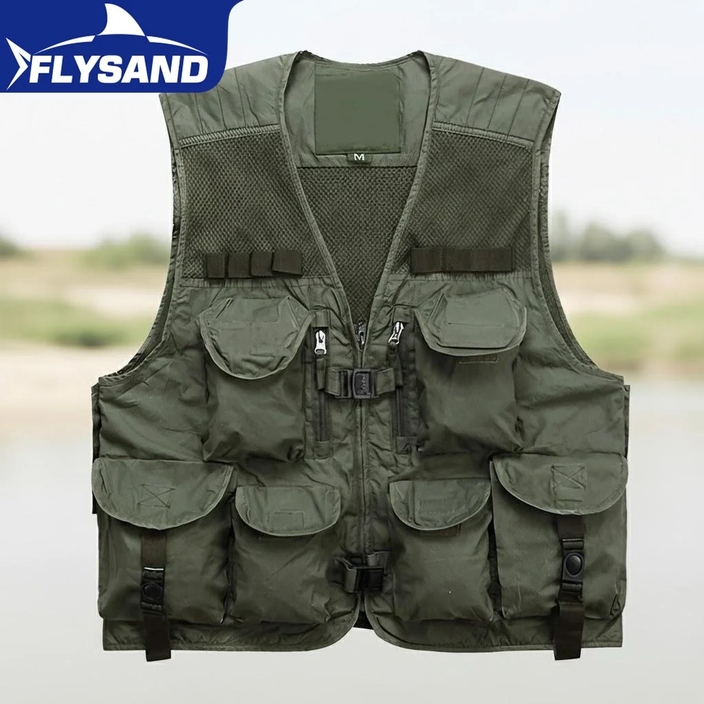 Men Fishing Vest 10 Pockets Breathable Mesh Fabric Outdoor Hunting High Quality Durable Fishing Gear
Men Fishing Vest 10 Pockets Breathable Mesh Fabric Outdoor Hunting High Quality Durable Fishing Gear