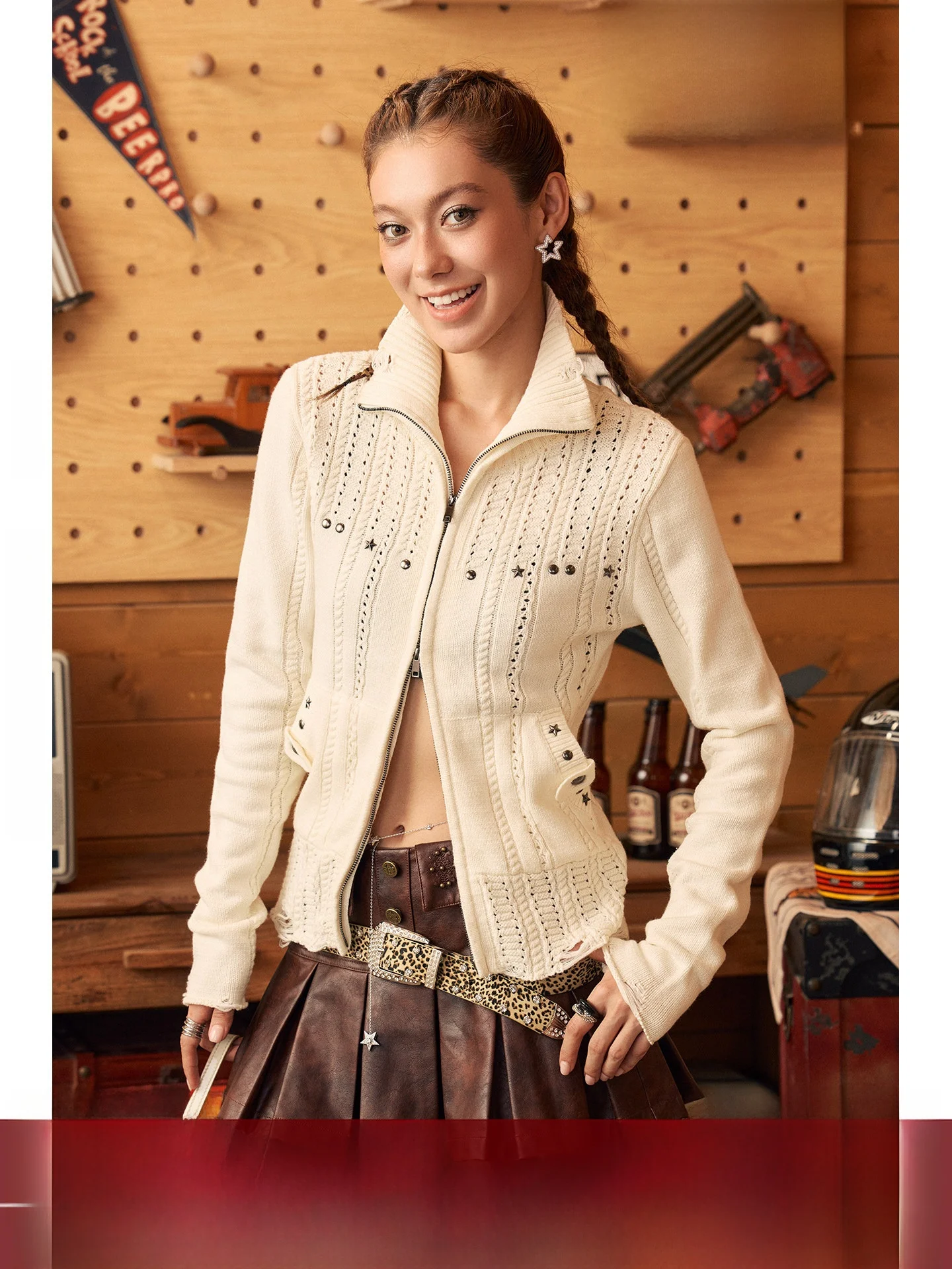 BeerBro Slimming Knitted Sweater Cardigan Women's Street Sle Cotton Blend Long Sve Zipper ort Coat Winter Faion
BeerBro Slimming Knitted Sweater Cardigan Women's Street Sle Cotton Blend Long Sve Zipper ort Coat Winter Faion