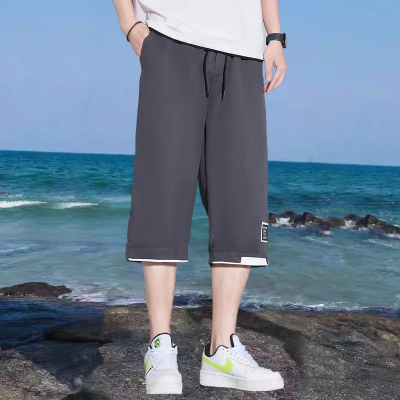 Summer Men's Thin Seven-point Pants Casual Boys Sports Straight Leg Plus Size Loose Shorts
Summer Men's Thin Seven-point Pants Casual Boys Sports Straight Leg Plus Size Loose Shorts