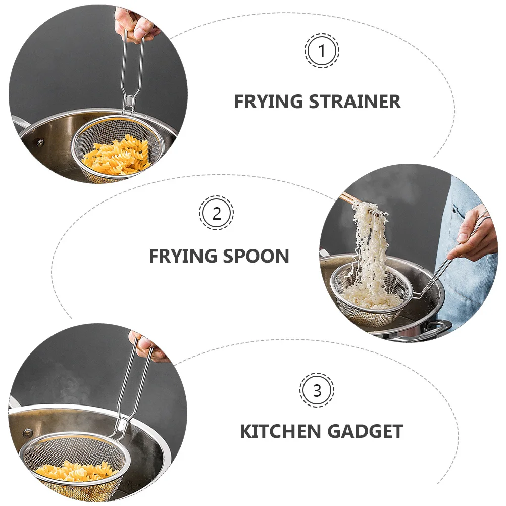 Fine Mesh Stainless Steel Strainer Spoon Kitchen Skimmer Oil Filter Hanging Handle Frying Spoon Cooking Tool Easy Clean
Fine Mesh Stainless Steel Strainer Spoon Kitchen Skimmer Oil Filter Hanging Handle Frying Spoon Cooking Tool Easy Clean