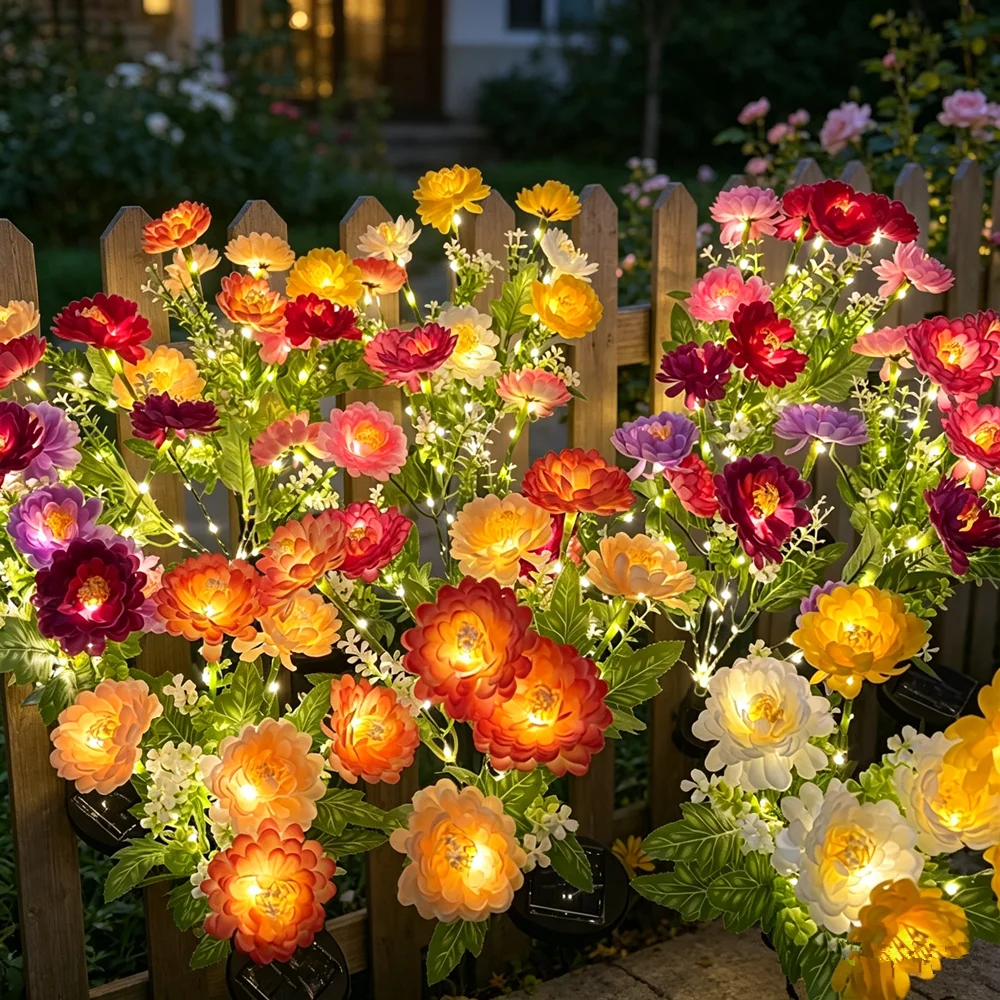 Garden Flower Lights for Christmas Decoration LED Outdoor Summer Solar 7-heads Snow Lotus Lawn Lamp Wedding Party Holiday Yard
Garden Flower Lights for Christmas Decoration LED Outdoor Summer Solar 7-heads Snow Lotus Lawn Lamp Wedding Party Holiday Yard
