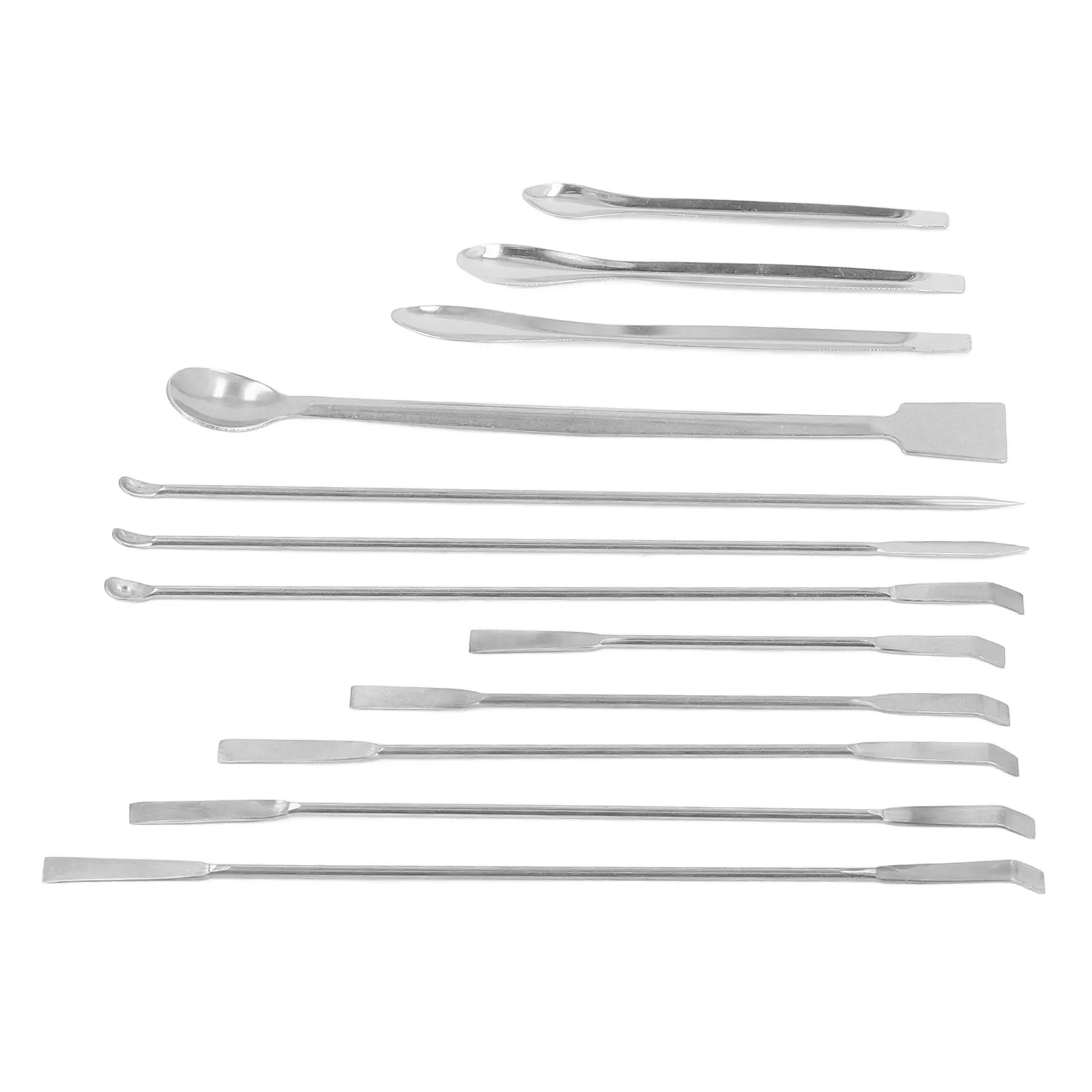 ZK30 12Pcs Laboratory Spatula Stainless Steel Reagent Scoop Spoon Tool Set Kit for Experiment
ZK30 12Pcs Laboratory Spatula Stainless Steel Reagent Scoop Spoon Tool Set Kit for Experiment