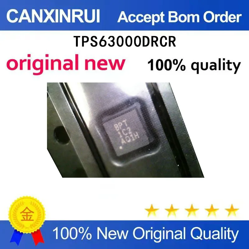 (5-100 pieces)Brand new original TPS63000DRCR silk screen BPT package QFN10 switch regulator chip
(5-100 pieces)Brand new original TPS63000DRCR silk screen BPT package QFN10 switch regulator chip