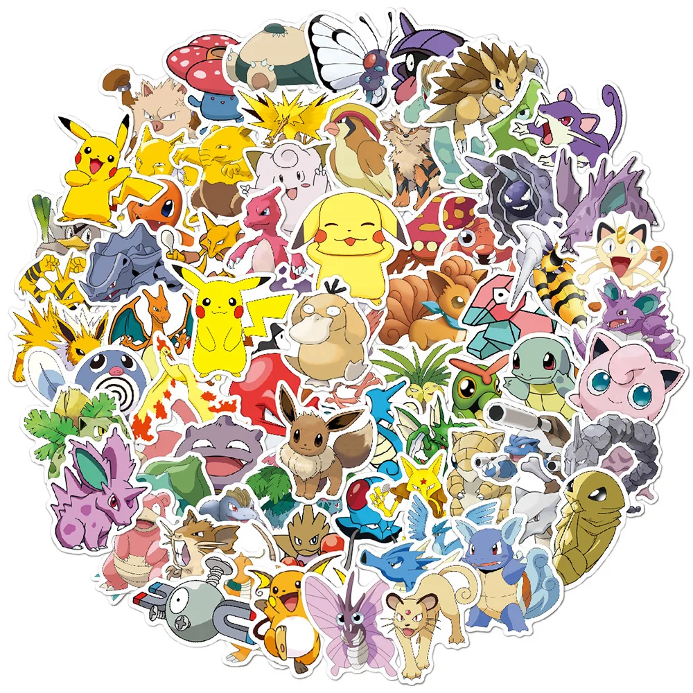 10/30/50/100pcs Cute Pokemon Anime Stickers Funny Pikachu Anime Decoration Decal for Kid DIY Laptop Phone Diary Graffiti Sticker
10/30/50/100pcs Cute Pokemon Anime Stickers Funny Pikachu Anime Decoration Decal for Kid DIY Laptop Phone Diary Graffiti Sticker