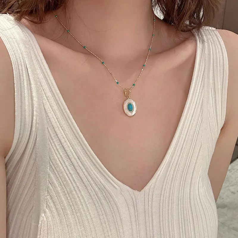 Lucky Double Layer Pendant Necklace for Women Micro Paved Rhinestone Clavicle Chains Jewelry Gift
Lucky Double Layer Pendant Necklace for Women Micro Paved Rhinestone Clavicle Chains Jewelry Gift