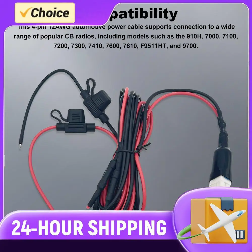 4 Pin 12AWG DC Power Cord Cable for Yaesu Radio FT-450D FT-891 FT-991 FTDX-1200 for Kenwood TS-480 TS-590SG TS-890s
4 Pin 12AWG DC Power Cord Cable for Yaesu Radio FT-450D FT-891 FT-991 FTDX-1200 for Kenwood TS-480 TS-590SG TS-890s