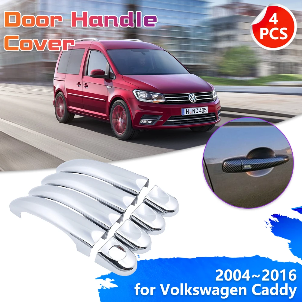 Chrome Bright Silver Car Door Handle Decoration Cover Trim Set for Volkswagen VW Caddy 2K T5 T6 Transporter 2004~2016 Accessorie
Chrome Bright Silver Car Door Handle Decoration Cover Trim Set for Volkswagen VW Caddy 2K T5 T6 Transporter 2004~2016 Accessorie